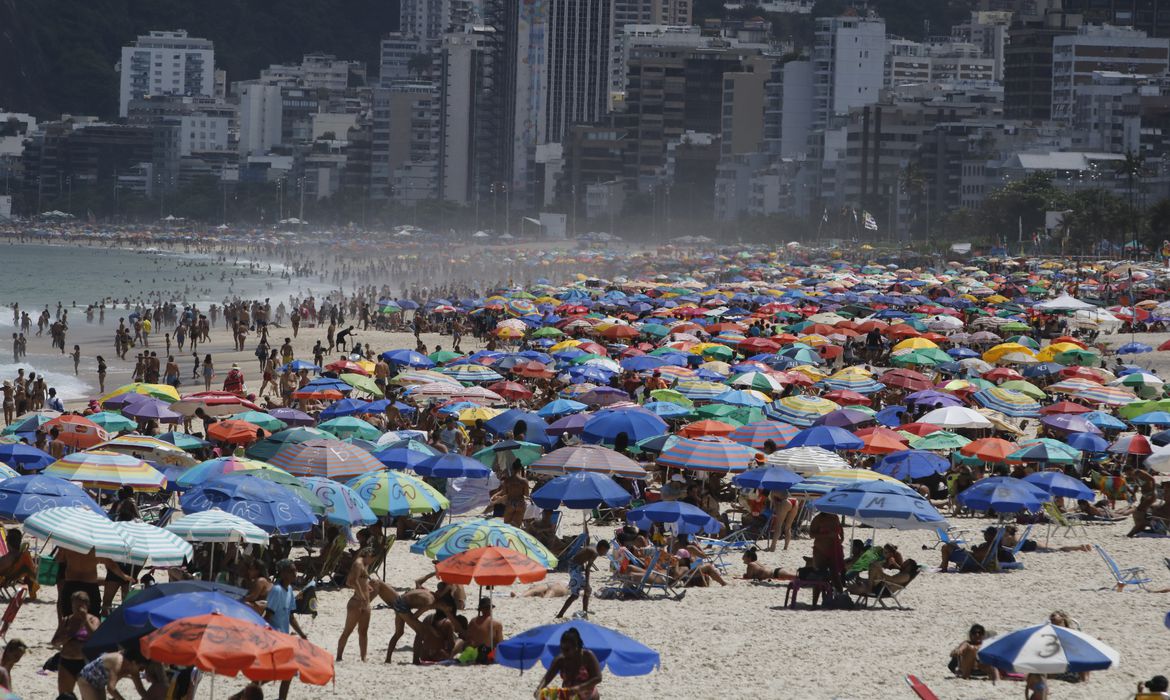 Covid praia lotada rio