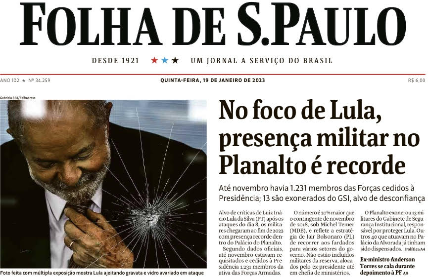 Folha de São Paulo Lula 19 jan 2023