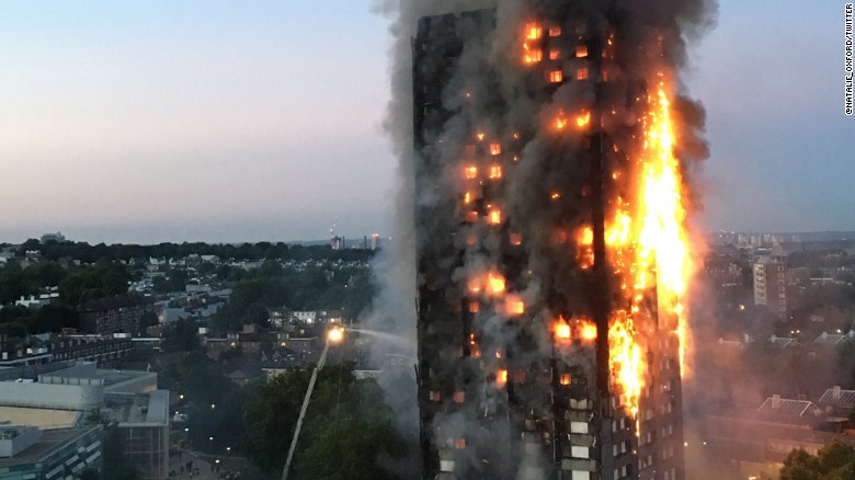 Grenfell Tower London incendio