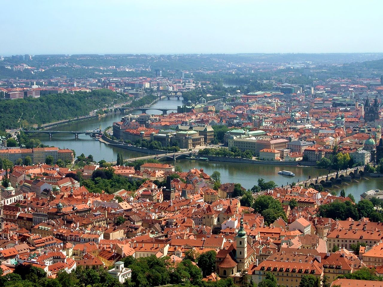 Praga vista da cidade