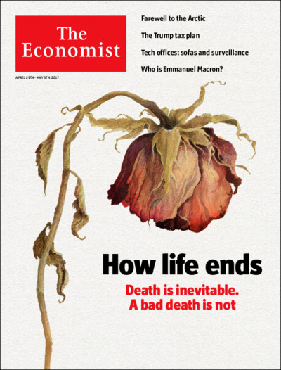 The Economist capa edição sobre a morte 2017