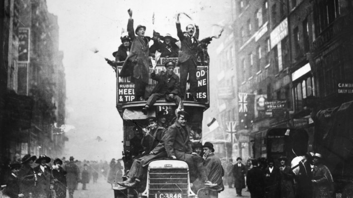 Primeira Guerra civis em Londres comemoram dia 11 nov 18