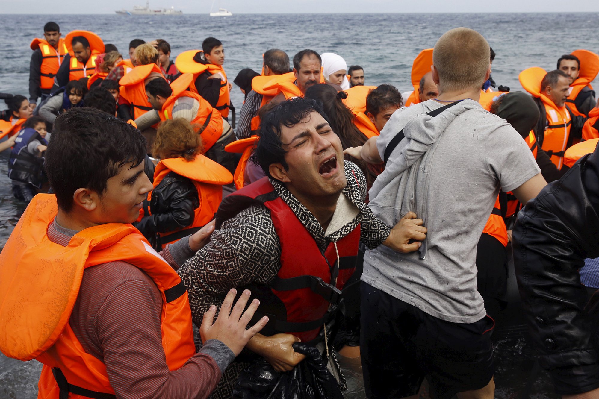 refugiados desespero